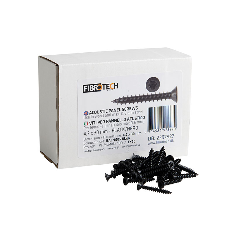 Panel screws Black - Tx. 20
